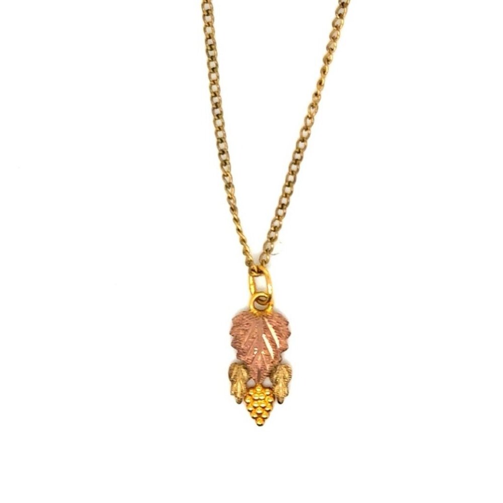 10K Gold Black Hills Pendant on‎ Gold Filled Chain